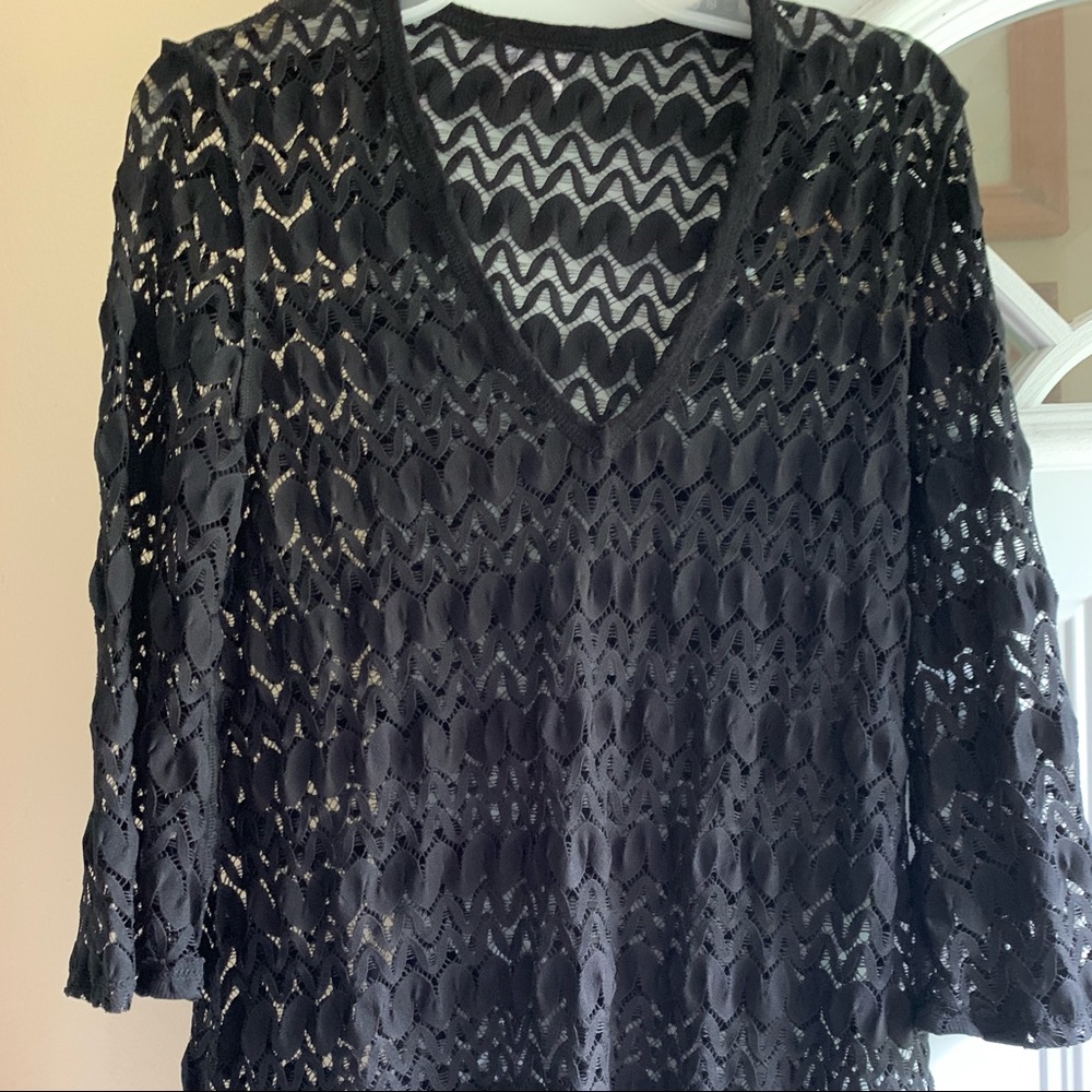 Black beach cover up